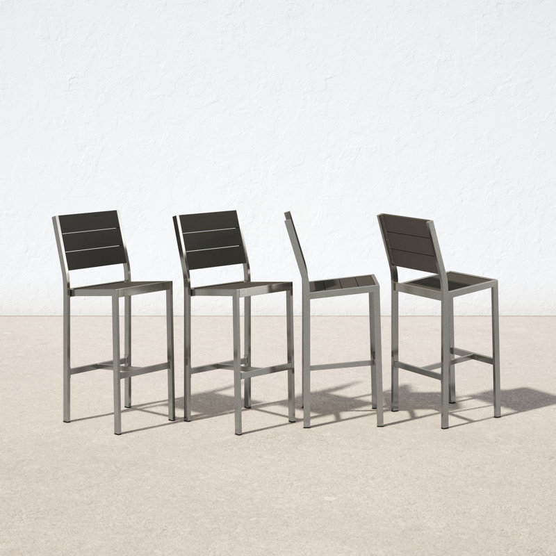 AllModern Lysa Powder Coated Aluminum Outdoor 30'' Bar Stool & Reviews